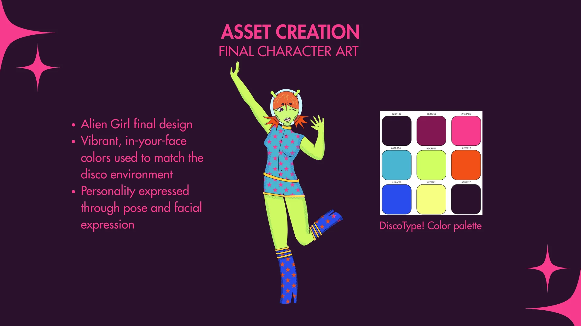 Alien girl final character art